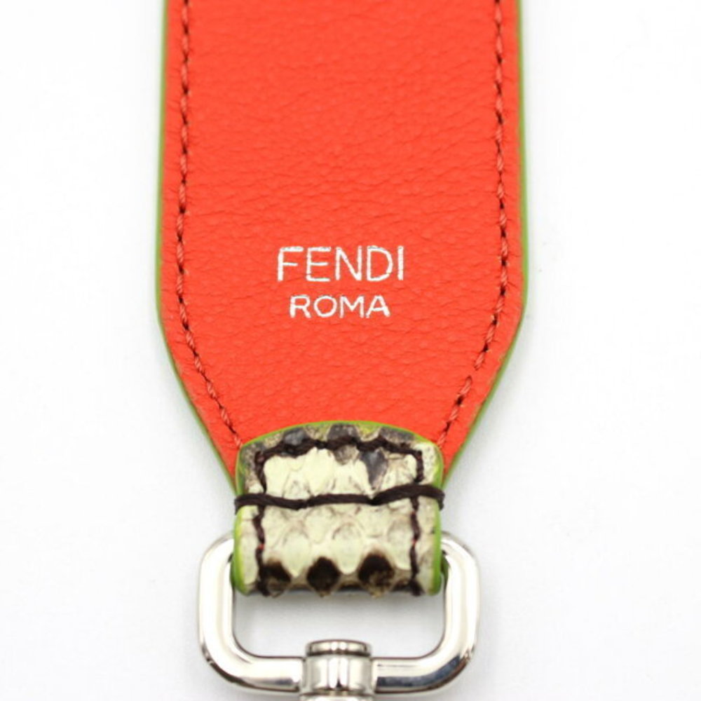 Fendi Leather Red Green Python - image 5